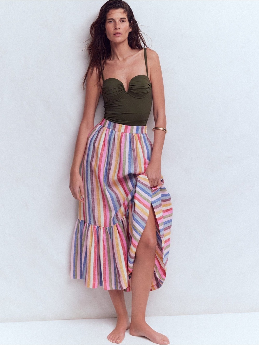 Abigail Linen Maxi Skirt